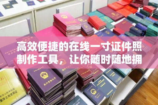 全国高效便捷的在线一寸证件照制作工具，让你随时随地拥有完美形象