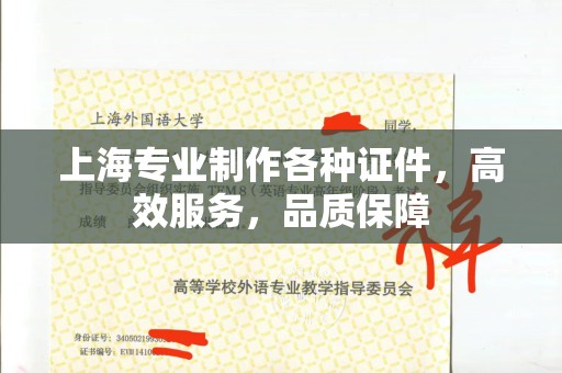 全国上海专业制作各种证件，高效服务，品质保障