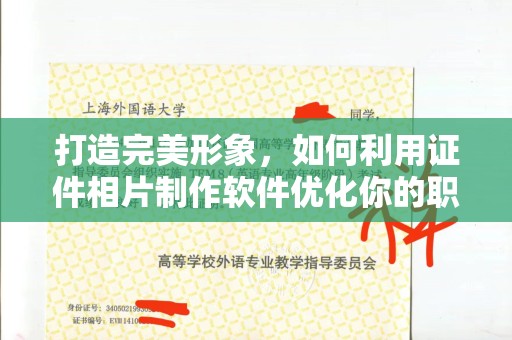 全国打造完美形象，如何利用证件相片制作软件优化你的职业风采
